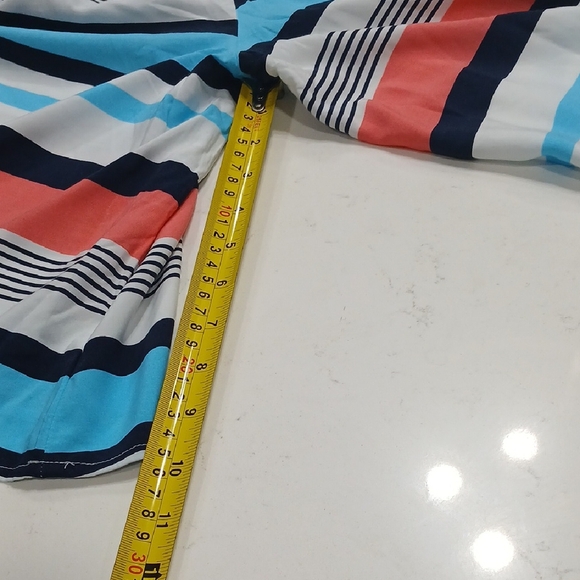 crown & ivy Curvy Off-Shoulder Striped Blouse - Blue, Pink, Black, Sz 3X New - Picture 14 of 14